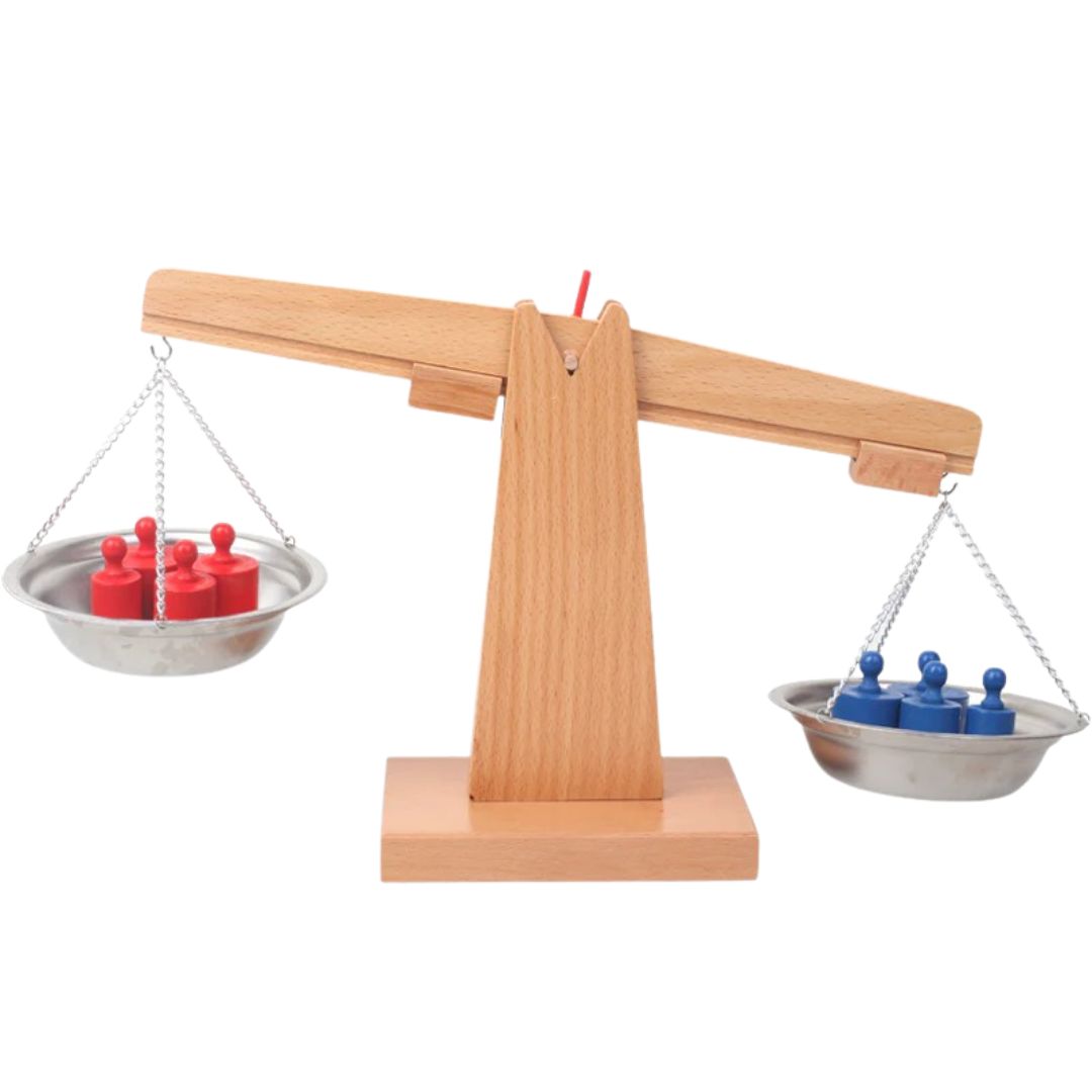 WeightWise – Montessori-Gewichtssatz für Kinder ab 3 Jahren – Fördert sensorische Logik- und Massenvergleichsfähigkeiten