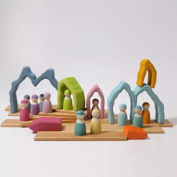 StoneNest – Holzstapler-Bogen für Kinder ab 3 Jahren – Fördert kreatives Bauen & Balancespiel