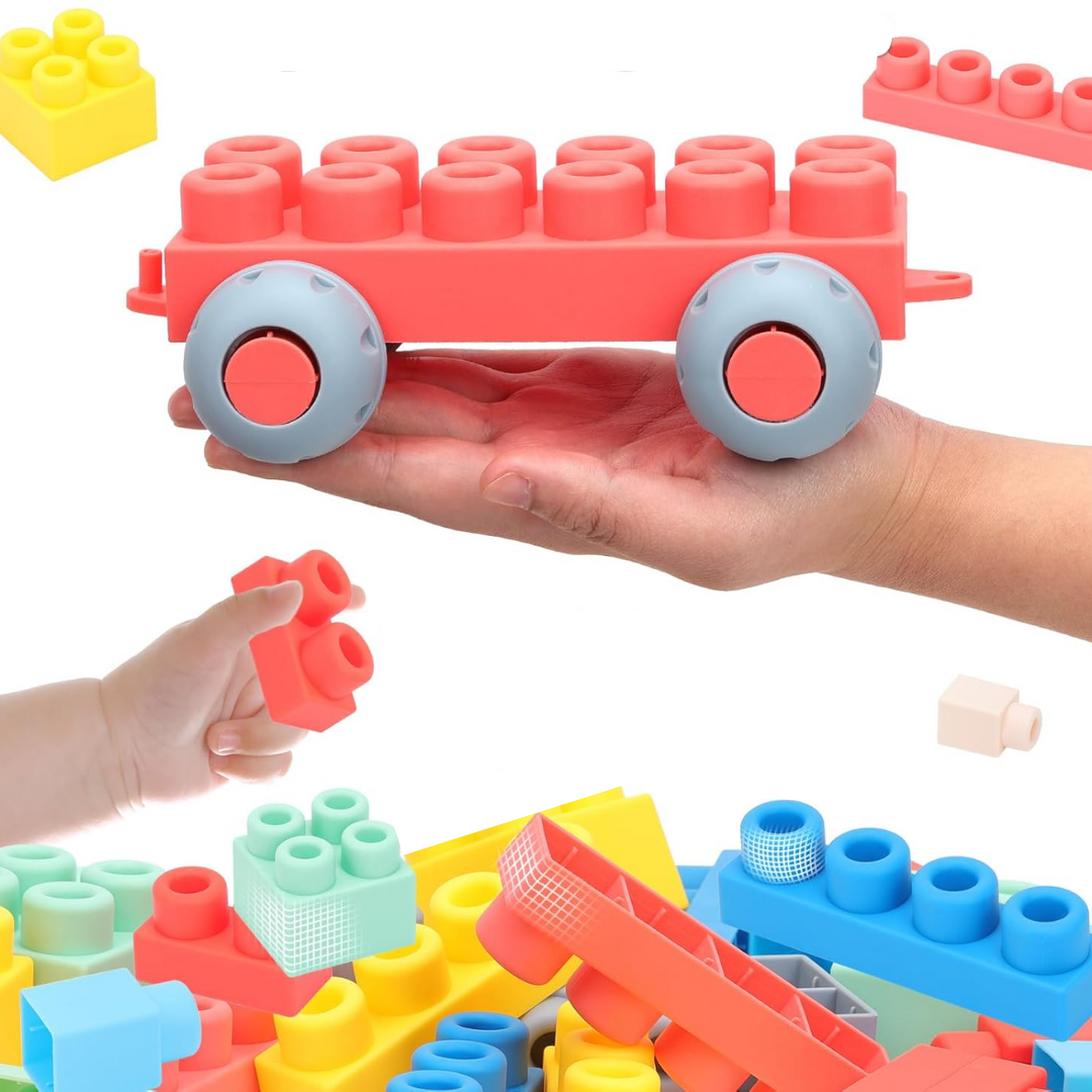 SquishCubes - Silikonklötze für sicheres Spielen